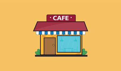 Cafe shop vector