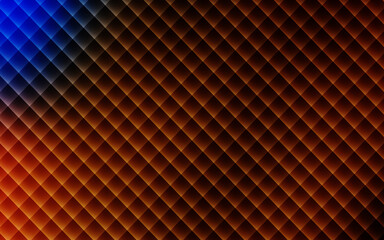 Abstract diamond pattern gradient background blue to red geometric