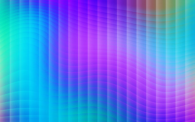 Abstract gradient of blue purple and green wavy lines background