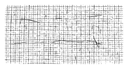 Distressed black grid pattern provides raw texture for grunge designs, offering a unique, handcrafted aesthetic for your project