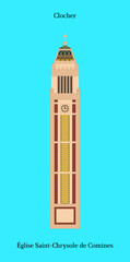 Clocher de l'&Eacute;glise Saint-Chrysole de Comines