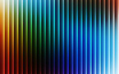 Abstract vertical gradient stripes of orange green blue and white light background