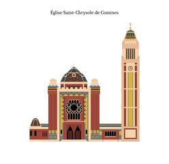 &Eacute;glise Saint-Chrysole de Comines, France