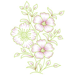 vector illustration of a flower