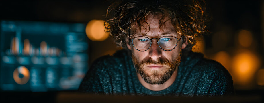 Concept of Online education. man use Online educatio training and e-learning wbinar on internet for persnal development and profesional qualifications. Digial courses to develop new kills.