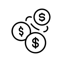Obraz premium dollar sign icon