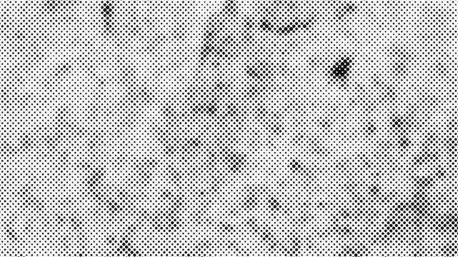Dynamic halftone pattern animation for modern design projects and creative video backgrounds or vintage style overlays and textured effects