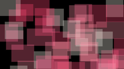 Overlapping Red Pink Squares Abstract Background Art