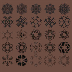Snowflake Designs Winter Snowflake Patterns Frozen Snowflake Clipart Snowflake Icon Set Crystal Snowflake Illustrations Minimalist Snowflake Art Christmas Snowflake Graphics
