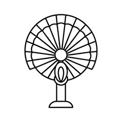 fan isolated on white background