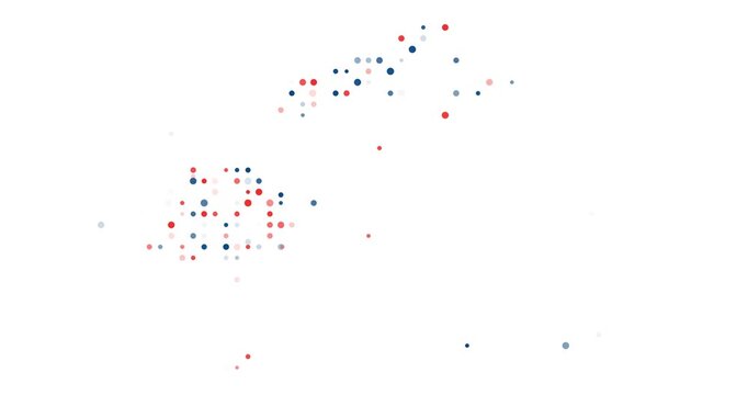 Futuristic Particle Animation Revealing the Map of Fiji