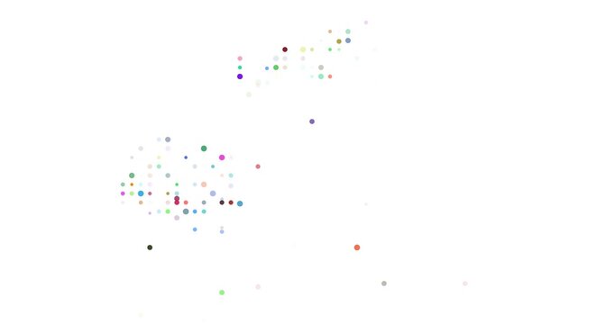 Digital Dots Dissolve the Fiji Map Shape Graphic
