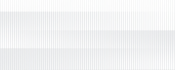 Fototapeta premium Line Halftone Gradient Effect Pattern. Vertical Straight Lines Background. Black and White Abstract Texture with Parallel Stripes Thick to Thin. Vector Illustration.