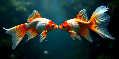 goldfish in aquarium