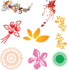 Floral Vector Design Elements