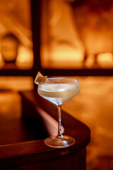 Mixology Cocktail in Elegant Glass  Vibrant Artisan Drink