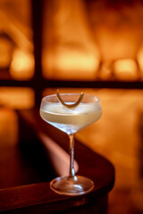 Mixology Cocktail in Elegant Glass  Vibrant Artisan Drink
