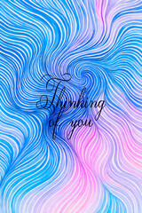 Thinking of you - card.