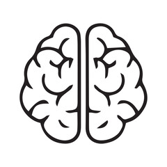 human head with brain