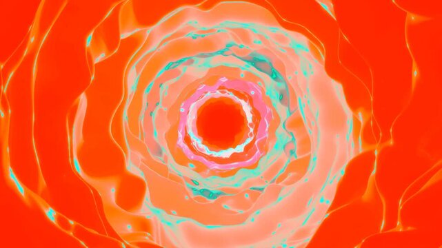 Dynamic tunnel animation showcasing vibrant colors in a continuous loop ideal for screensaver or visual entertainment use
