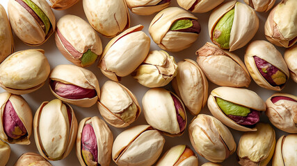 Close up Fresh and Delicious Pistachios Nuts Healthy Food. Generative AI.