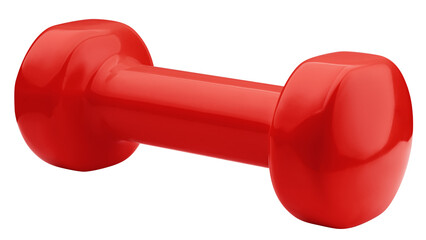 Dumbbell isolated on white background, full depth of field
