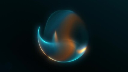 Green luxury swirling orb in vibrant gold gradient on dark green background. Turquoise cyber sphere with connecting points and lines. Digital abstract network sphere. loop. Trendy round shape green - Powered by Adobe