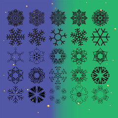 Snowflake Designs Winter Snowflake Patterns Frozen Snowflake Clipart Snowflake Icon Set Crystal Snowflake Illustrations Minimalist Snowflake Art Christmas Snowflake Graphics