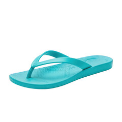 A stylish and comfortable turquoise flipflop, perfect for summer days, isolated on transparent background a musthave for beach lovers