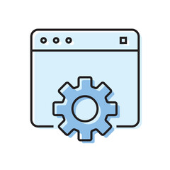 configuration. settings. configuration icons. repair. black and white icons. on a white background. vector. settings. fix the problem. find a solution. repair wizard.	