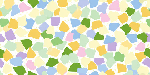 Vibrant and Diverse Terrazzo Chips Texture Background Featuring a Beautiful Array of Colors for Artistic and Design Applications