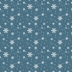 Christmas seamless background snowflakes pattern snow flat design minimalist