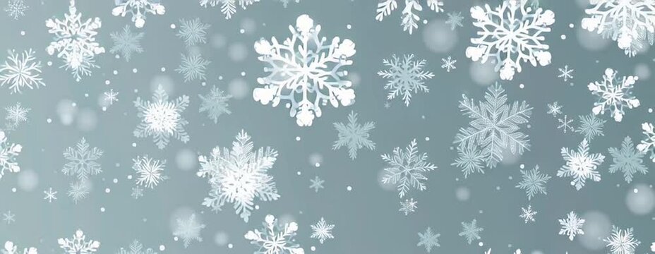 snowflake pattern, a christmas background with a snowflake design on a light blue-grey winter holiday decoration background Generative AI