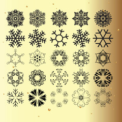 Snowflake Designs Winter Snowflake Patterns Frozen Snowflake Clipart Snowflake Icon Set Crystal Snowflake Illustrations Minimalist Snowflake Art Christmas Snowflake Graphics