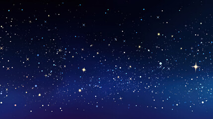 Fototapeta premium Sparkling star field set against dark night sky