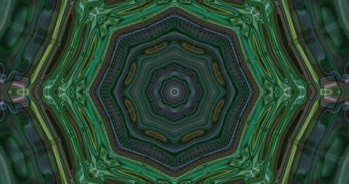 Dynamic green tunnel video loop creates an immersive visual experience for screensaver use and ambient displays