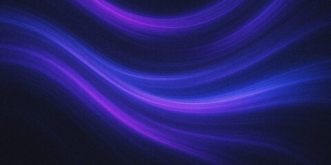 Abstract swirling nebula with vibrant purple and blue cosmic dust particles flowing across a dark starry expanse