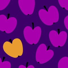 Summer fruit seamless apples pattern for wrapping paper and fabrics and party accessories and kids print