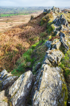 Vertical view from Roc'h Trevezel in Bretagne - France