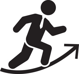 Symbol of business progress and career advancement