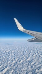 Fototapeta premium Breathtaking view through airplane window