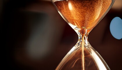 Sand Moves Through Hourglass Close Up Of Hour Glass Clock Old Time Classic Sandglass Timer Hourglass As Time Passing Concept For Business Deadline Urgency And Running Out Of Time