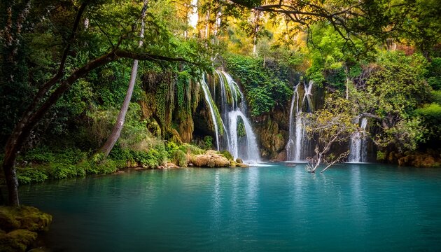 Kursunlu Waterfall In Alanya Turkey