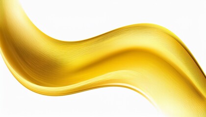 Yellow Gradient Wave Curve Shape Design With Transparent Background