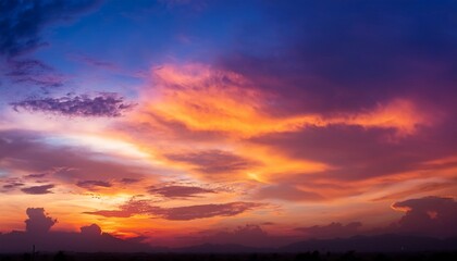 Colorful Sunset Twilight Sky