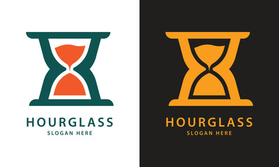 Bold, geometric hourglass logo shaped like the letter X. Represents time management, precision, and a strong statement. Dual colors.