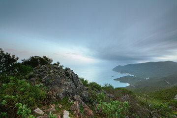 Fototapeta premium mountain landscape with clouds