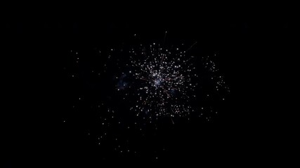 Timelapse of Fireworks for Guy Fawkes Bonfire Night, New Year Party Celebration Tradition