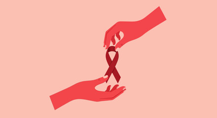 Support and Solidarity for World AIDS Day Concept