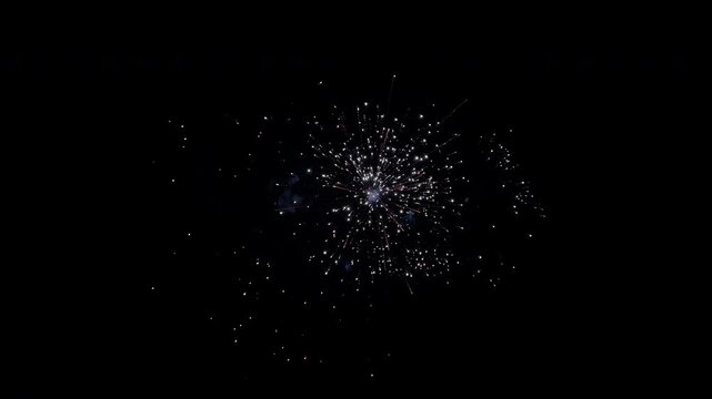 Timelapse of Fireworks for Guy Fawkes Bonfire Night, New Year Party Celebration Tradition